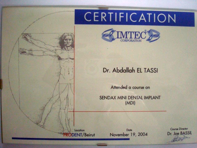 Certificate 10 — LEBANON